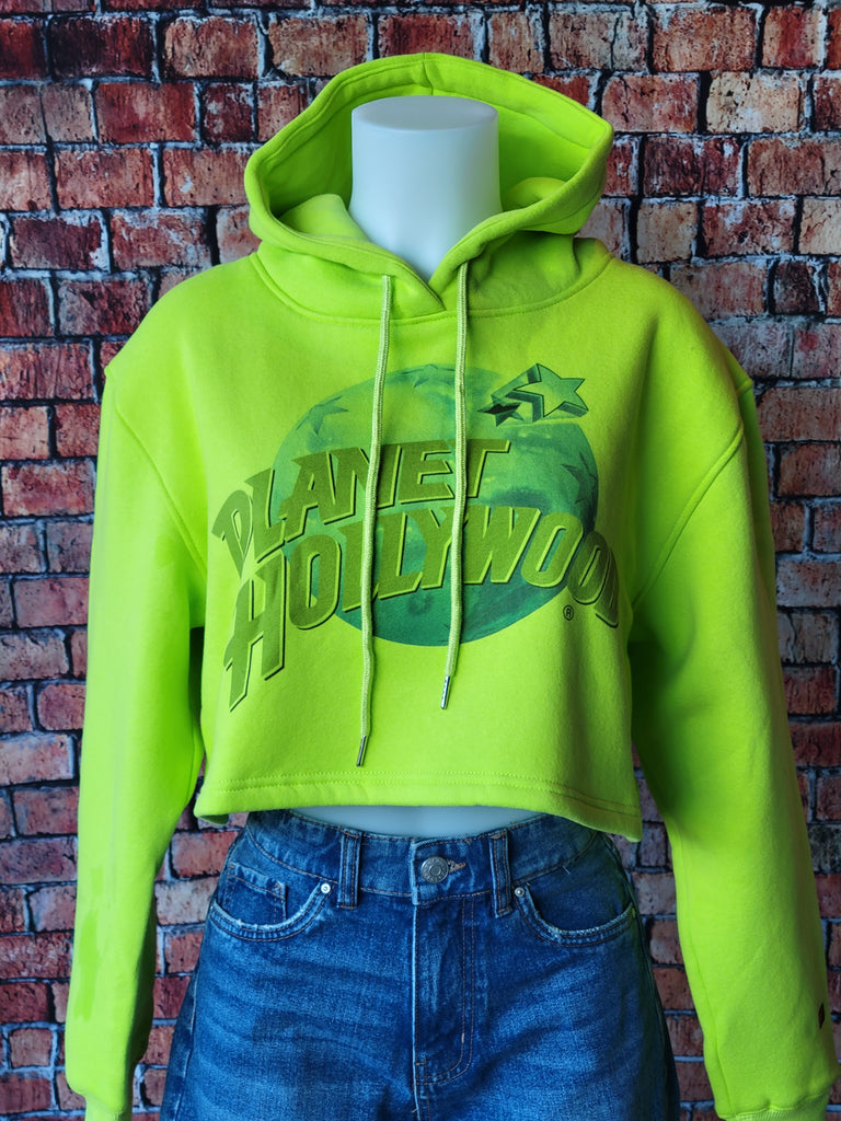 Classic Green Crop Hoodie Sweatshirt